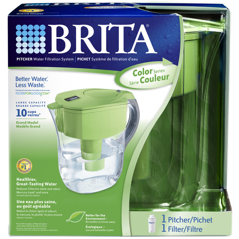 Brita Green Grand Pitcher Water Filtration System & Reviews Wayfair